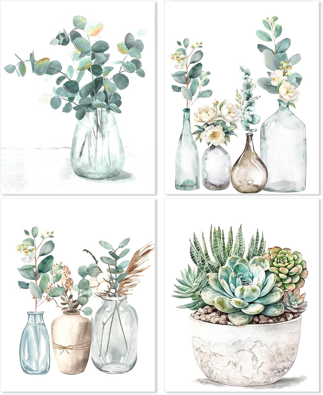 4 Pcs Diamond Art Kits DIY Painting for Adult Aesthetic Wall Diamond Crafts Aesthetic Room Decor